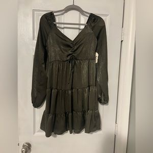 Alter’d State Olive colored dress size small